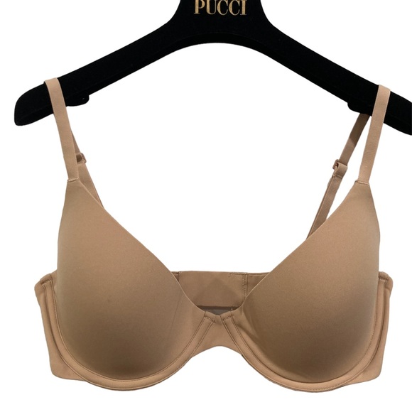 Skims Fits Everybody Plunge Bra Color Clay NWT 36D - Picture 3 of 8
